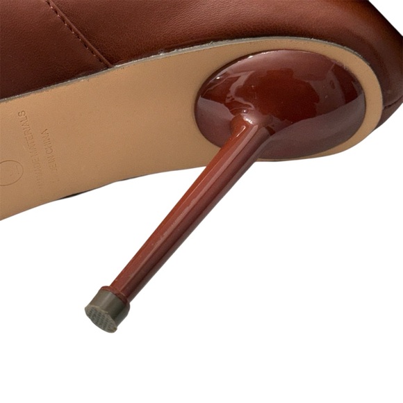 LILIANA Women's Liliana Banks - 6 Drape Over Heel Boots, Lock Detail Brown, Sz 9 - Picture 6 of 8